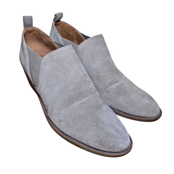 Lucky Brand Shoes - Lucky Brand Women's Fashion Fallon Boot Stonerock Oiled Suede Block Heel Size 8